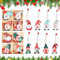 24 Stück Holzanhänger Weihnachten, Christbaumschmuck Holz Weihnachtsbaumanhänger Weihnachtsdeko Anhänger Weihnachtsmann Anhänger für Weihnachtsbaum Weihnachten Party Dekoration