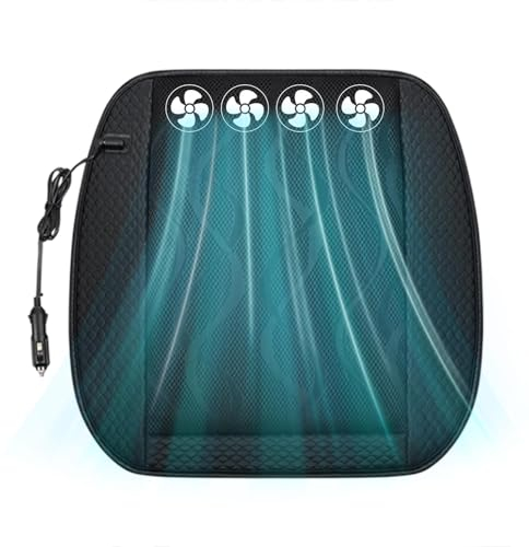 Auto Sitzkissen Stuhlkissen, USB Kühlung Sitzkissen - Auto Sitzkissen USB Aufladen Auto Sitzkissen - Kühlendes Sitzkissen, Schnell Rotierendes Kühlkissen für Komfort und Unterstützung