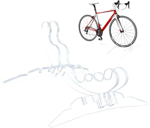 lanliflying Support de vélo d'intérieur – Support de roue de vélo en acrylique, support de vélo pour rangement intérieur, support de rangement de vélos, réglable pour route, gravier, garage,