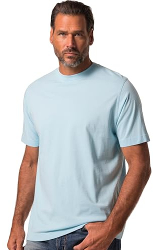 JP 1880 Herren große Größen Übergrößen Menswear L-8XL T-Shirt, Basic, Rundhals, gekämmte Baumwolle tiefes Mint 5XL 702558420-5XL