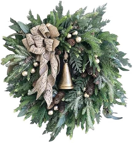 Ghirlanda natalizia moderna per porta d'ingresso ghirlanda esterna ghirlanda per porta d'ingresso ghirlanda decorazioni per porta d'ingresso all'aperto ghirlande per porta d'ingresso ghirlande