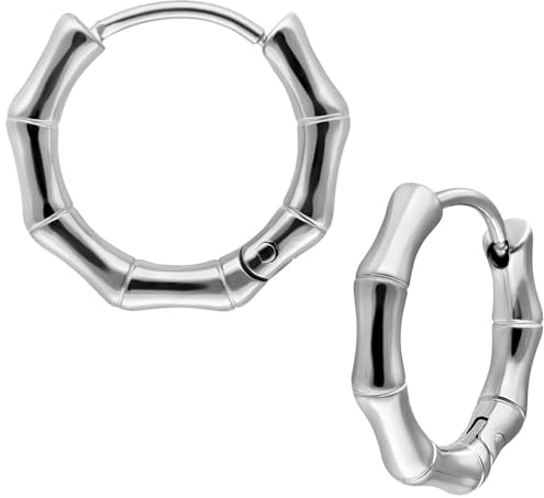 Wildcat Ohrringe - Little Basic Bamboo Hoops | Chirurgenstahl 316L - hautverträglich, langlebig, wasserfest