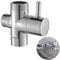 YIBEWANL 3-Way Shower Diverter Valve, G1/2 Brass Shower Splitter, 20mm Diameter Shower Arm Diverter Valve for Bathroom or Kitchen Hand Held Showerhead & Fixed Spray Head