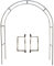 Genérico Pérgola de jardín de Acero Inoxidable con Arco de 2,3 m/2,4 m de Alto, tamaño Ajustable para Plantas trepadoras, decoración para Bodas y Fiestas, cenador de Metal Duradero (3 x 2,4 m)