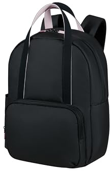 Samsonite American Tourister Puffypop - Ladies Laptop Backpack 15.6 (49 cm, 21 L), Ergonomic, Perfect for School, Work & Travel - Black