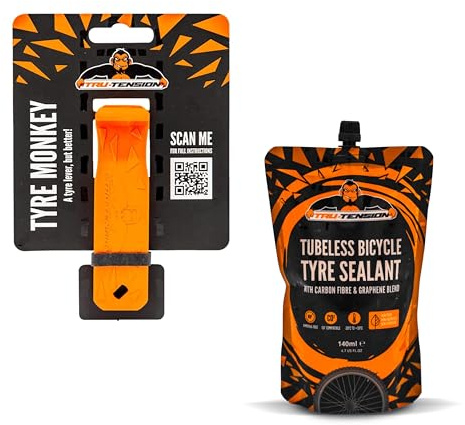 Tru-Tension | Tubeless Tyre Repair Kit | Tyre Monkey & Puncture Sealant Kit | 140ml