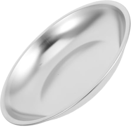 SEWACC Dessous de Plat en Acier Inoxydable 201 Plateau Anti-Goutte 105 CM Soucoupe pour Sachets de Thé Support Métal Cuisine et Salon Assiette Récupératrice Polyvalente