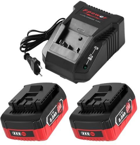 2 X 8A kompatibel für Bosch Akku Professional 18V und 14,4V-18V Ladegeräten | Nicht kompatibel mit Akkus der Serie für Bosch PBA 18V. Nicht passend für Bosch Home & Garden Geräte des 18-Volt-Systems