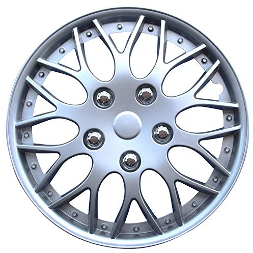 AUTO-STYLE Satz Radzierblenden Missouri 15-Zoll Silber