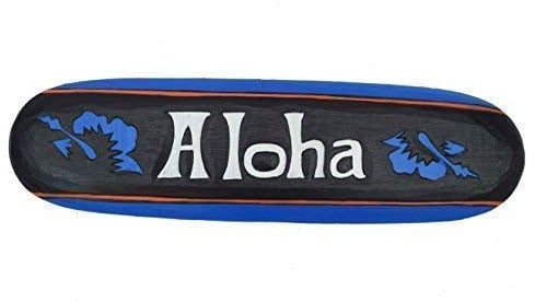 Interlifestyle Aloha Surfboard 60cm im Tiki Hawaii Deko Style zum Aufhängen Surfbrett