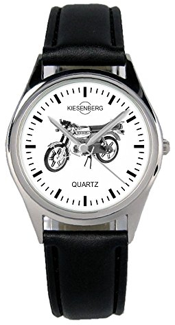 KIESENBERG Armbanduhr Kreidler Florett RS Motorrad Biker Fahre Geschenk Artikel Idee Fan Damen Herren Unisex Analog Quartz Lederarmband Uhr 36mm Durchmesser B-2380
