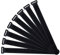 QitinDasen 20 Piezas 40 X 2 cm Nailon Cables Bridas, Correas de Cable Reutilizables, Tiras de Cable Ajustables, Ataduras de Cable Multiusos con Gancho y Bucle (Negro)