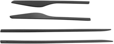 Garniture Baguette de porte latérale pour Renault Clio 2012-2019 inox Foncé 4Pcs