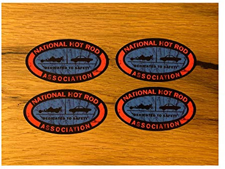 24/7stickers #670 / 4X NHRA Aufkleber 7,5 x 4 cm Black Vintage Racing Tuning Hotrod USA V8 Muscle Car Drag Strip Rennsport Oldtimer Oldschool