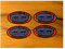 24/7stickers #670 / 4X NHRA Aufkleber 7,5 x 4 cm Black Vintage Racing Tuning Hotrod USA V8 Muscle Car Drag Strip Rennsport Oldtimer Oldschool
