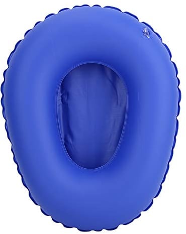 DEWIN Lit Médical, Bassin Urinaire Lit Gonflable Portable Urinoir de Toilette Anti-Escarres pour les Personnes âgées avec Design de Décompression Ergonomique 32 * 25cm (bleu)