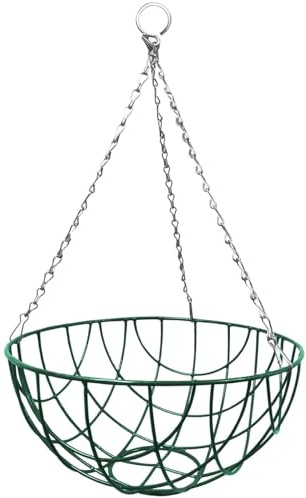 Elixir Gardens Green Hanging Basket Various Widths 12-18 Optional Liners and Brackets | 16 x4