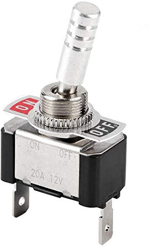 Kippschalter, Jtron Racing Car Metall-Wippschalter Instrument für zweiten Gang EIN-AUS Universal 12V 20A