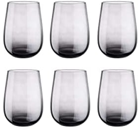 BUTLERS 6er Set Trinkgläser Wassergläser 590 ml - CALICO - Gläser-Set aus Rauchglas transparent spülmaschinenfest | Ideal als Longdrinkgläser Saftgläser Cocktailgläser Whiskygläser
