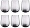 BUTLERS 6er Set Trinkgläser Wassergläser 590 ml - CALICO - Gläser-Set aus Rauchglas transparent spülmaschinenfest | Ideal als Longdrinkgläser Saftgläser Cocktailgläser Whiskygläser