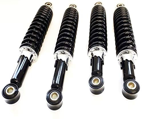 2 Paar Stoßdämpfer Tieferlegungsset 1 Paar 260mm + 1 Paar 280mm, Schwarz für Simson Schwalbe Sperber Habicht DUO
