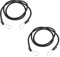 DARENYI 1.5m Gepäckspanner mit Haken Schwarz Spanngummis mit Karabiner Lange Spanngurte mit Haken Gummibändern Bungee Kabel für Car Caravan Trunks Camping-Wohnmobile(2pcs)