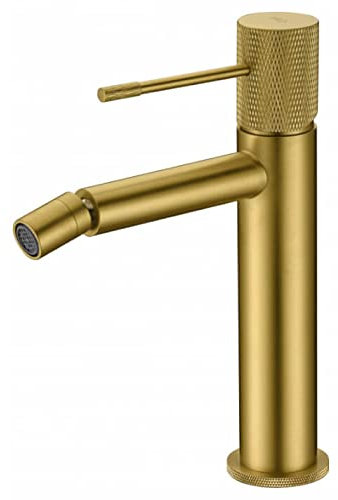 Robinet bidet couleur or brossé, mélangeur monocommande Line Imex BDD038-2OC, Robinetterie Salle de Bain