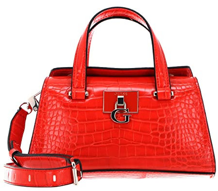 GUESS Stephi Mini Satchel Bag Spice Orange