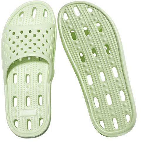 Josaywin Chaussures Salle de Bain Femmes Claquettes de Douche Sandales de Piscine Séchage Rapide En EVA pour IntéRieur Et ExtéRieur Vert 37