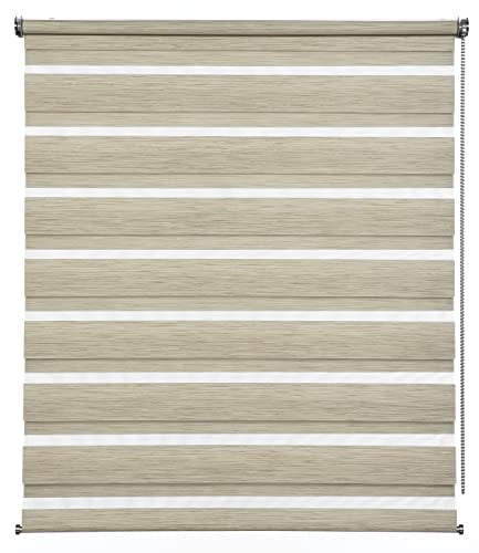 Gardinia Doppelrollo de Luxe Cappuccino-Melange 110 x 180