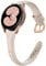 Wearlizer Armband Kompatibel mit Samsung Galaxy Watch 6/7/4/5 40mm 44mm, 20mm Leder Ersatzarmband für Watch 6 Classic/ 5 Pro/4 Classic/Active 2/3 41mm, Apricot/Rosegold