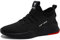 HILAX Zapatos De Seguridad para Hombre Mujer Zapatillas de Trabajo Ligeras con Puntera De Acero Calzado De Trabajo Transpirables Negro, 46 EU