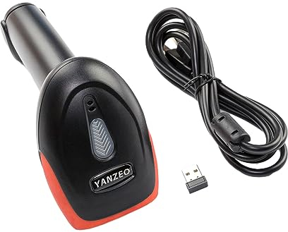 Yanzeo Lettore di codici a barre portatile USB Wireless 2.4G Scanner codici a barre 1D 2D QR Code Pos Laser Lettore di codici a barre