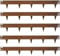 UNIGARDIA Flexible Rasenkante aus Cortenstahl 5 m - Garten Metall Beeteinfassung 150 mm Hoch - Beetbegrenzung mit Rost Einfach einschlagen, 1 Paar Montagehandschuhe inklusive, Corten