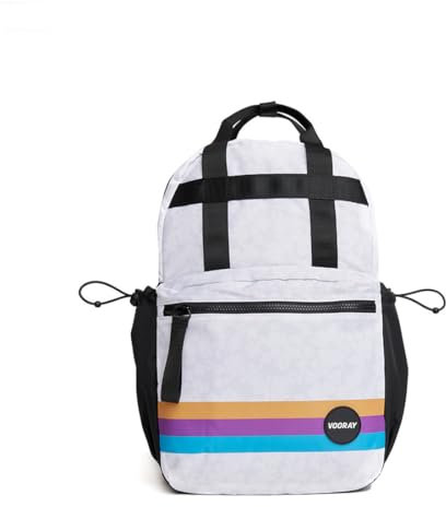 Vooray Katie Backpack White Floral Retro Stripe