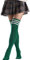 TQPUWT Calze Stivali per Ragazze, Sopra Il Ginocchio, Extra Lunghe, Donna, Strisce Bianche su Sfondo Verde, 52 CM