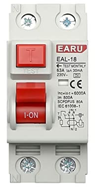 2P 32A 10/30/100/300mA Type A disjoncteur à courant résiduel électromagnétique disjoncteur différentiel interrupteur de sécurité(Color:32a,Size:2P 30mA)