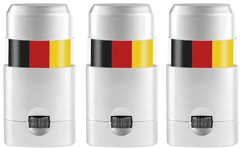 Taffstyle Schminkstift Schminke Deutsche Fahne Deutschlandfahne EM WM Fanartikel Land Flagge Frauen Männer Kinder Basketball Handball Fussball Eishockey Mitgebsel Deutschland 3 Stück