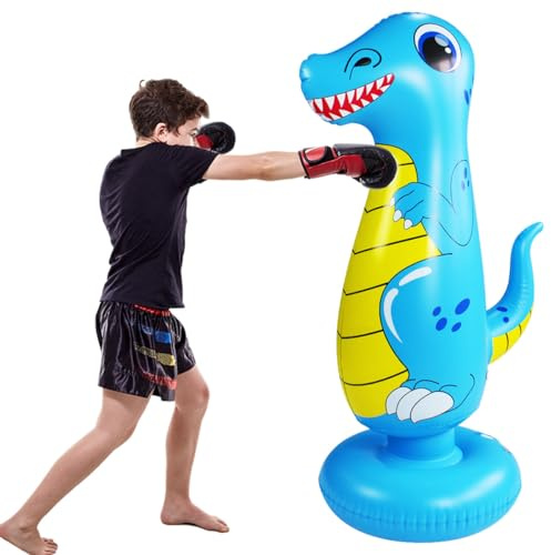 SUNSHINEMALL Boxsack für Kinder Boxen Dummy aufblasbare Cool Spaß Spielzeug für Jungen Sport Geschenke Outdoor-Aktivitäten Yard Games