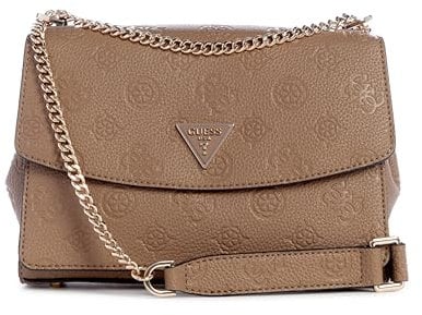 GUESS Cresidia Convertible Xbody Flap Dark Taupe