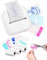 Memoking T02 Mini Drucker Aufkleber Drucker Tragbarer Thermodrucker Tintenloser Drucker Aufkleber Maker Maschine Taschendrucker Telefon Drucker für Studie Grafik, Anatomisches Diagramm, Foto, Weiß