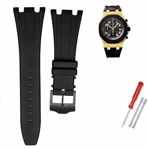 hoosouk 28 mm weiches Gummi-Uhrenarmband für AP ROYAL OAK 40 mm 42 mm Armband