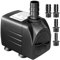 GROWNEER Submersible Water Pump 35W 2000L/H Ultra Quiet Aquarium Pump with 4 Nozzles for Fountains, Fish Tank, Pond, Statuary and Hydroponic, Lift Height 2.3m