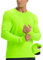 baleaf Men's Mountain Bike Shirts Long Sleeve Cycling Jersey Zipper Pocket UPF 50+ Workout Athletic Running Fluorescent Green XXL