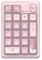 ELMWAY KZZI K20 Wireless Mechanical Number Pad – Rechargeable Numeric Keypad with BT3.0/2.4G/USB-C, RGB Backlighting, Aluminum Knob, Hot-Swappable - Sakura Pink