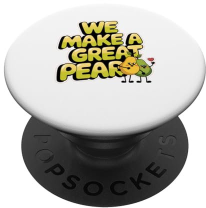Valentines Day Couples We Make a Great Pear Humorvolle Birne PopSockets Klebender PopGrip