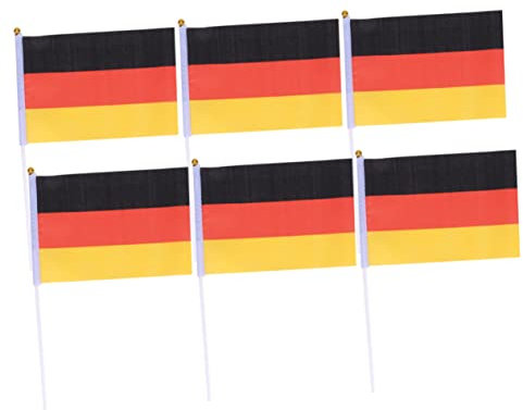 Kisangel Stick-flaggen 50 Stück Handflaggen Für Partys Klassenzimmer Sportdekorationen