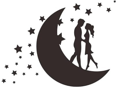 TXLEAPEY Miroir Stickers Muraux Autocollant Miroir Saint Valentin Autocollant Miroir pour Salon Cuisine Chambre Bureau TV Fond(A)