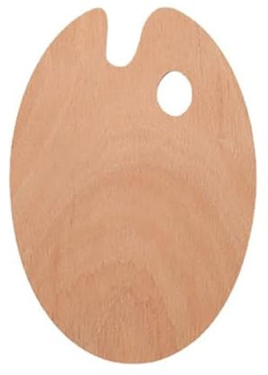 Paleta de mezcla de elípses con pincel, paleta de pintura universal para pintura artística, 2 unidades