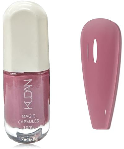 Dark Pink Nail Varnish - Peel off Nail Polish Pink - Quick Dry nail Varnish Low Odour - 60 Seconds Air Drying No Bake nail polish - Long Last Breathable Nail Polish for Women Girls